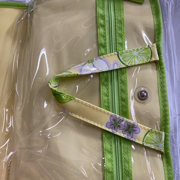 NWT Avon Travel Case New Green & Yellow Makeup Cosmetics Bag Pouch NEW - Picture 10 of 11